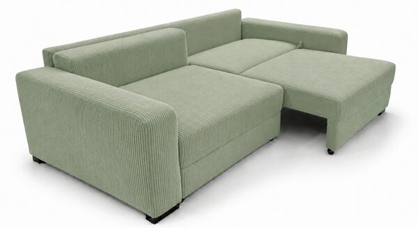 TŘÍMÍSTNÁ POHOVKA, dřevo, textil, kompozitní dřevo, mátově zelená MID.YOU - Pohovky, Online Only