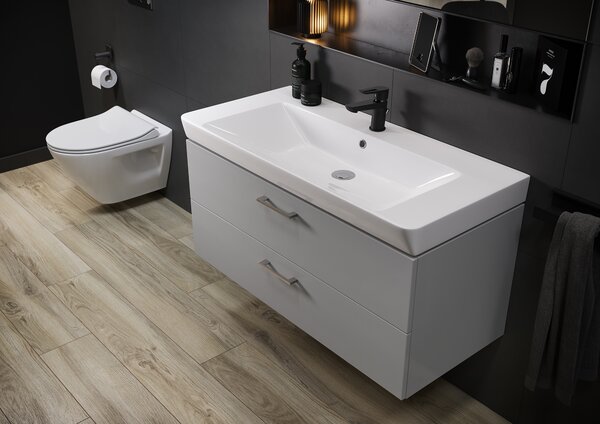 Cersanit Mille umyvadla se skříňkou 60 cm šedá S801-317-DSM