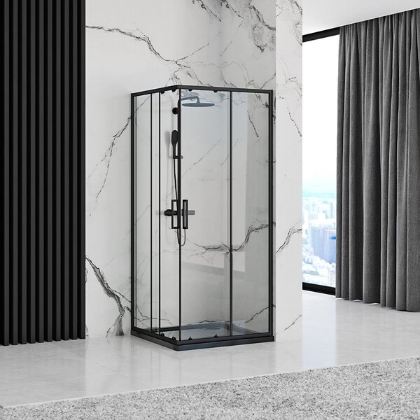 Sprchový Kout PUNTO Black 80x80
