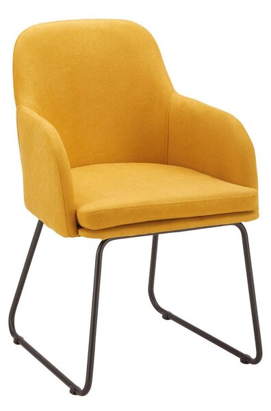 Židle S Područkami Mia Žlutá