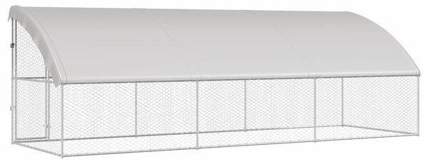 Psí kennel 3 ks Stříbrná 6 x 2 x 2 m Pozinkovaná ocel 3368329