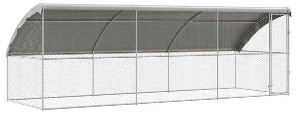 Psí kennel 3 ks Stříbrná 6 x 2 x 2 m Pozinkovaná ocel 3368329