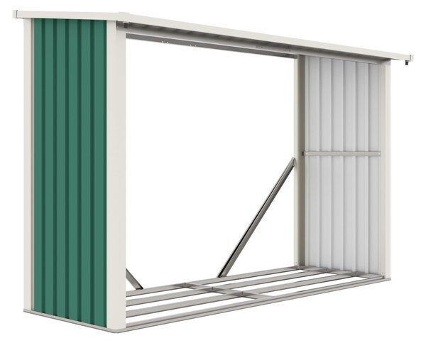 G21 Přístřešek na dřevo G21 WOH 335 - 242 x 89 cm, zelený G21-63900502