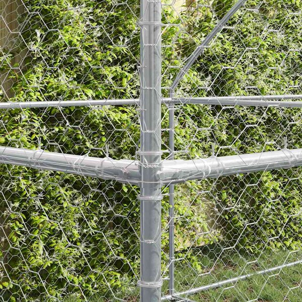 Psí kennel 3 ks Stříbrná 6 x 2 x 2 m Pozinkovaná ocel 3368334