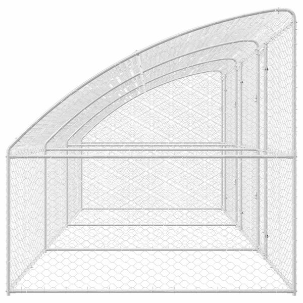 Psí kennel 3 ks Stříbrná 6 x 2 x 2 m Pozinkovaná ocel 3368334