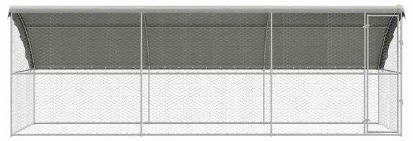 Psí kennel 3 ks Stříbrná 6 x 2 x 2 m Pozinkovaná ocel 3368329