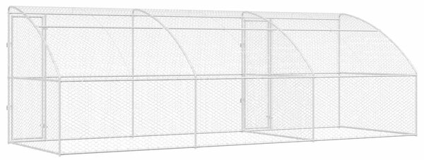 Psí kennel 3 ks Stříbrná 6 x 2 x 2 m Pozinkovaná ocel 3368339