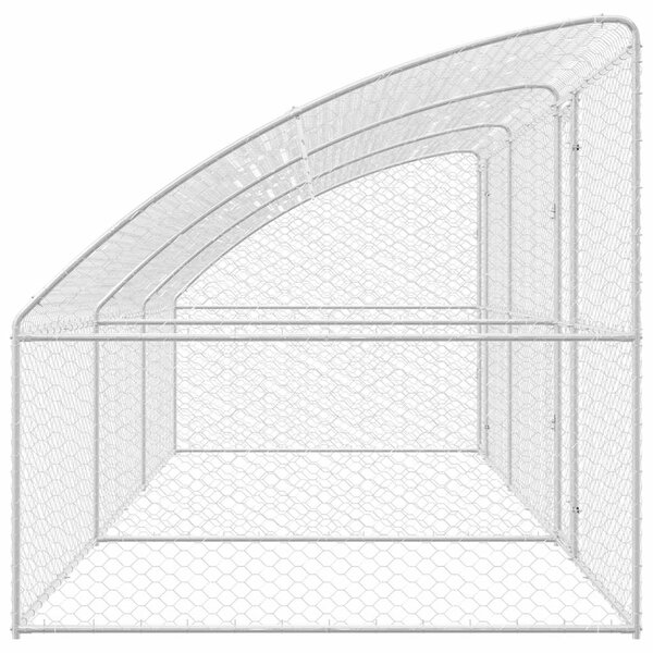 Psí kennel 3 ks Stříbrná 6 x 2 x 2 m Pozinkovaná ocel 3368339