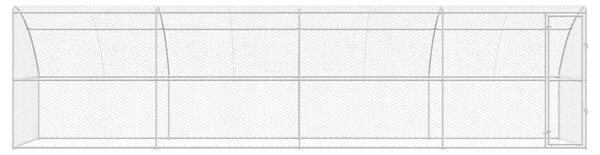 Psí kennel 4 ks Stříbrná 8 x 2 x 2 m Pozinkovaná ocel 3368338