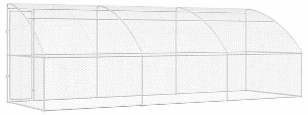 Psí kennel 3 ks Stříbrná 6 x 2 x 2 m Pozinkovaná ocel 3368337