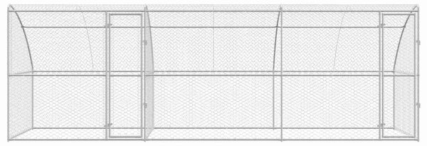Psí kennel 3 ks Stříbrná 6 x 2 x 2 m Pozinkovaná ocel 3368339