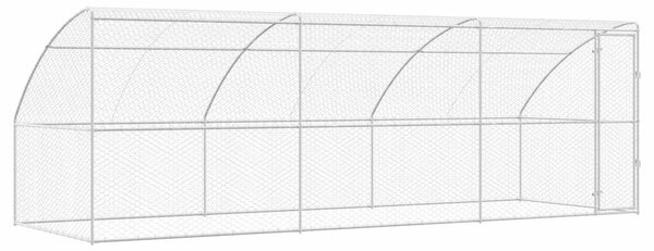 Psí kennel 3 ks Stříbrná 6 x 2 x 2 m Pozinkovaná ocel 3368337