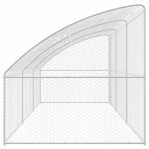 Psí kennel 3 ks Stříbrná 6 x 2 x 2 m Pozinkovaná ocel 3368337