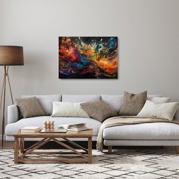 Skleněný obraz - Barevná abstrakce II. (70x50 cm)