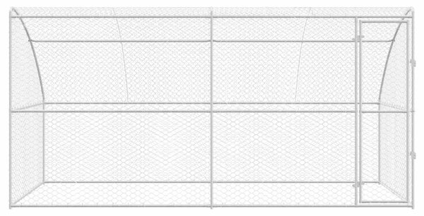 Psí kennel 2 ks Stříbrná 4 x 2 x 2 m Pozinkovaná ocel 3368336