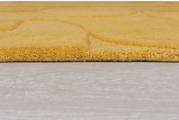 Žlutý vlněný koberec Flair Rugs Gigi, 160 x 230 cm