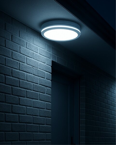 LED Stropní svítidlo se senzorem pohybu LED/20W/230V 3000/4000/6500K IP54 bílá