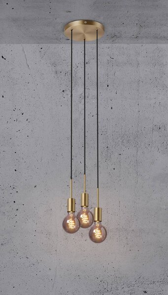 Nordlux Paco závěsné svítidlo 3x40 W mosaz 2112063035