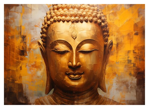 Skleněný obraz - Buddha, olejomalba (70x50 cm)