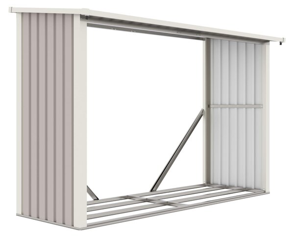 G21 Přístřešek na dřevo G21 WOH 335 - 242 x 89 cm, šedý G21-63900504