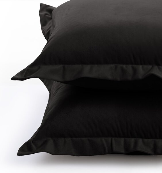 Povlaky na polštáře AmeliaHome Velvet Side Si černé, velikost 50x70