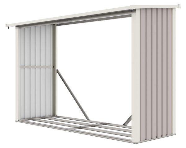 G21 Přístřešek na dřevo G21 WOH 335 - 242 x 89 cm, šedý G21-63900504