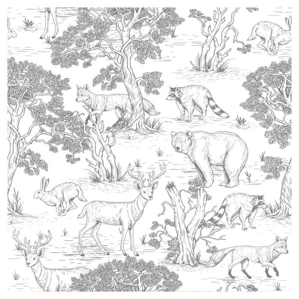 Papírová dětská tapeta 100 cm x 280 cm Animals – Dekornik