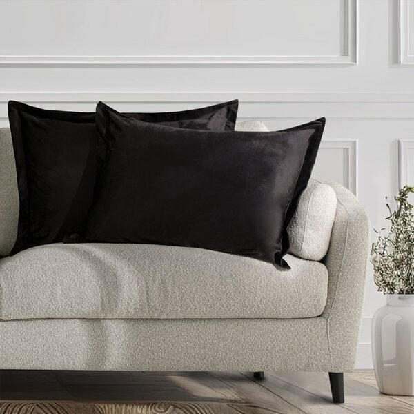 Povlaky na polštáře AmeliaHome Velvet Side Si černé, velikost 50x70
