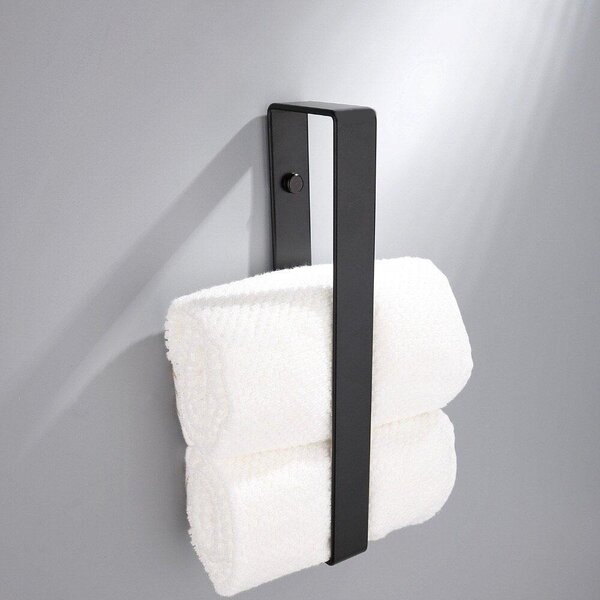 Kovový nástěnný věšák Kasos 30 cm černý loft