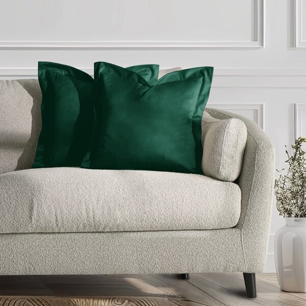 Restilo Povlaky na polštáře AmeliaHome Velvet Side tmavě zelené, velikost 45x45