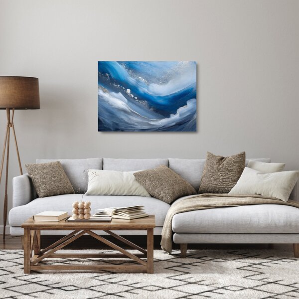 Skleněný obraz - Abstrakce oceánu (70x50 cm)
