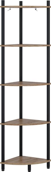 Rohová police Vicco Bivio Zlatý dub power/antracit 29 x 133 cm s 5 úložnými prostory, Model 57474