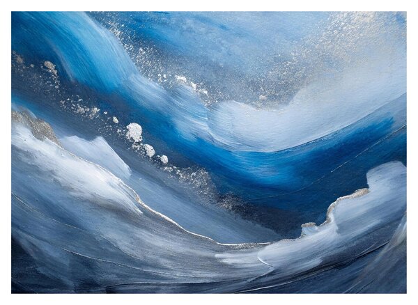 Skleněný obraz - Abstrakce oceánu (70x50 cm)