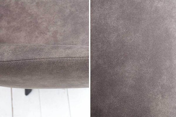 Designové křeslo Mallory hnědo šedé