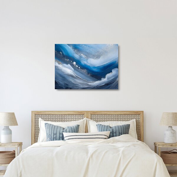 Skleněný obraz - Abstrakce oceánu (70x50 cm)