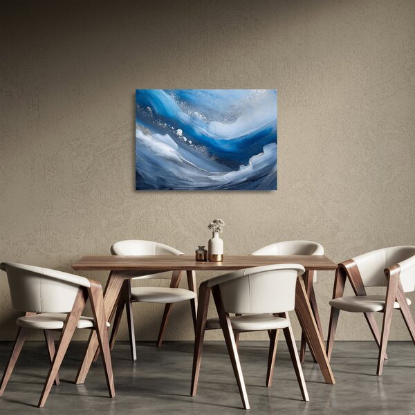 Skleněný obraz - Abstrakce oceánu (70x50 cm)