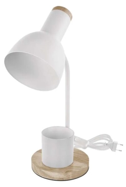 Stolní lampa POPPY 1xE27/25W/230V bílá