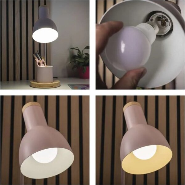 Stolní lampa POPPY 1xE27/25W/230V růžová