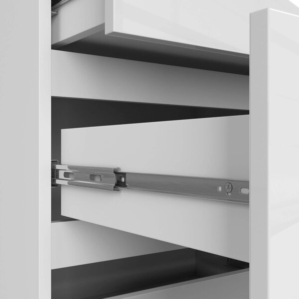 Ak furniture Komoda Kuba 120 cm bílá lesklá