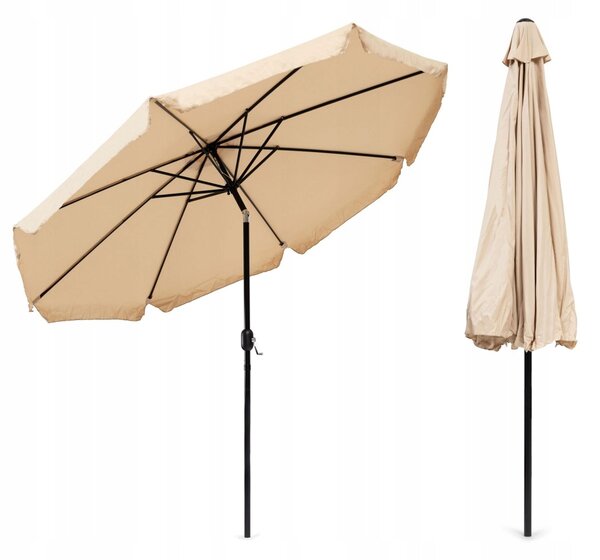 Klasický slunečník MultiGarden béžový 300 x 250 cm