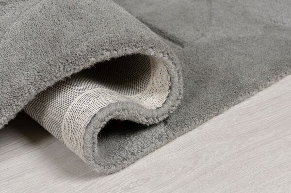 Šedý vlněný koberec Flair Rugs Gigi, 120 x 170 cm