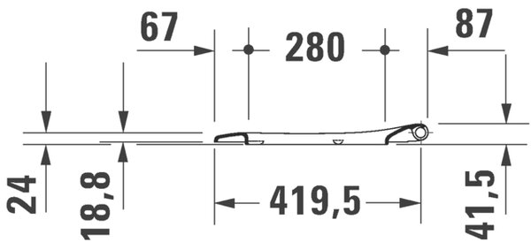 Duravit D-Neo wc mísa se sedátkem s pomalým sklápěním závěsná bez splachovacího kruhu bílá 45870900A1