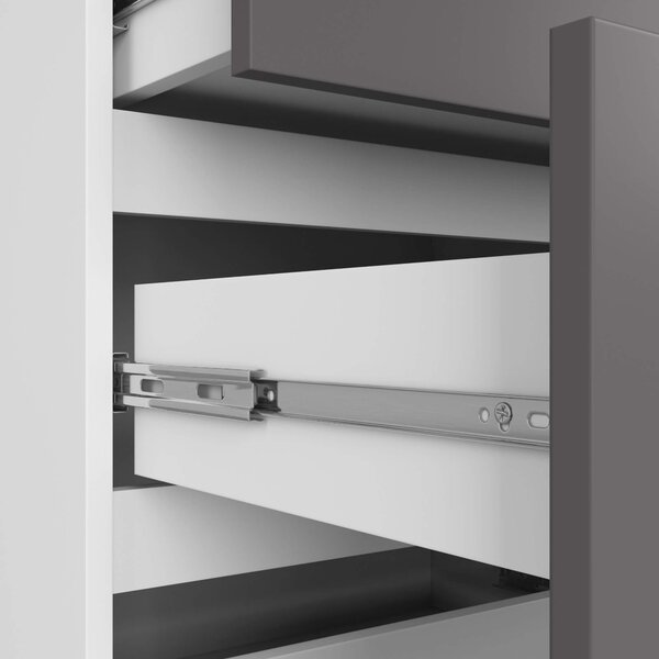 Ak furniture Komoda Kuba 120 cm bílá/grafitová