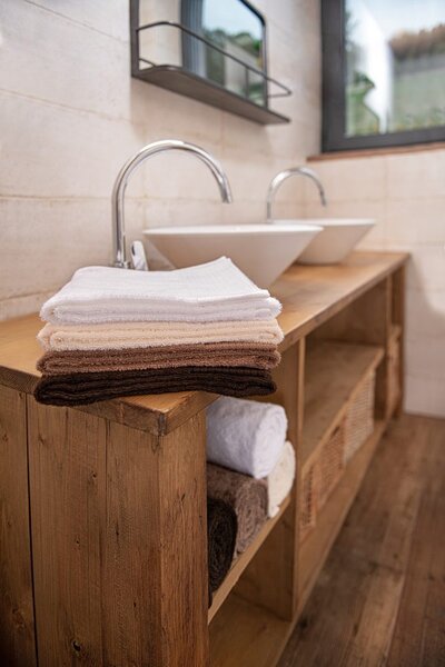 MALFINI Ručník Bamboo Towel - Nugátová | 50 x 100 cm