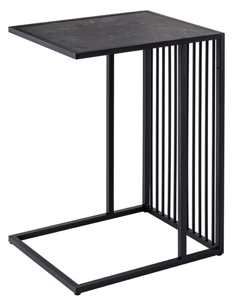 Designový odkládací stolek Haines 43 cm vzor mramor