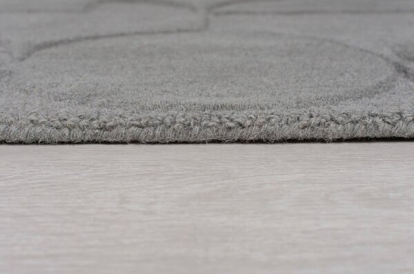 Šedý vlněný koberec Flair Rugs Gigi, 120 x 170 cm