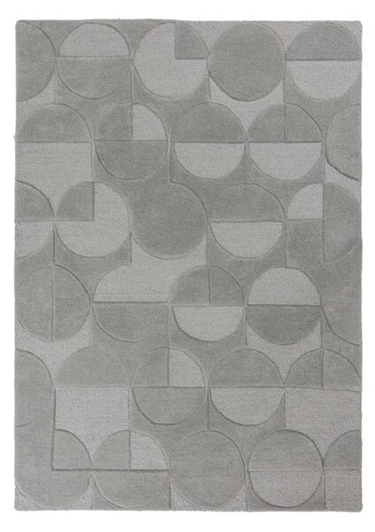 Šedý vlněný koberec Flair Rugs Gigi, 120 x 170 cm