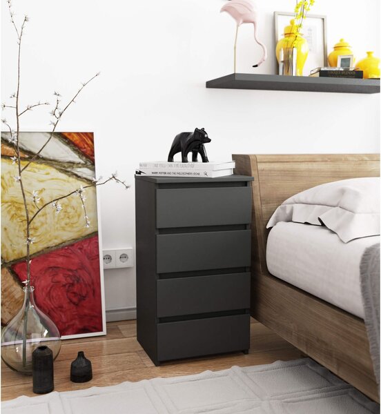Ak furniture Komoda CL4 40 cm grafitově šedá