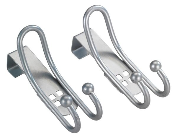 Sada 2 závěsných háčků na dveře ve stříbrné barvě Wenko Door Hook