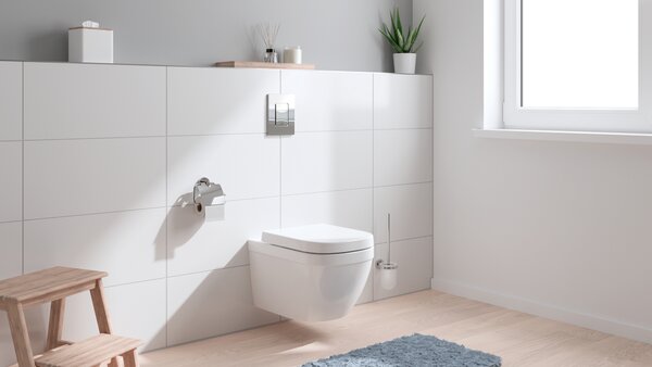 Grohe Euro Ceramic wc mísa se sedátkem s pomalým sklápěním závěsná bez splachovacího kruhu s vírovým splachováním bílá 39693000